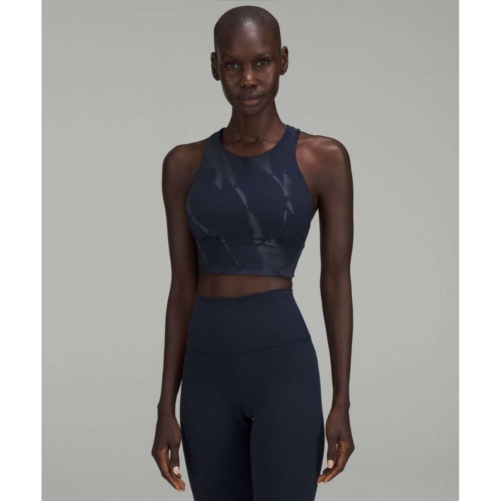 size 4 NWT Lululemon Wunder Train Longline Bra Fade *Medium Support, C/D‎ Cup - Picture 9 of 10